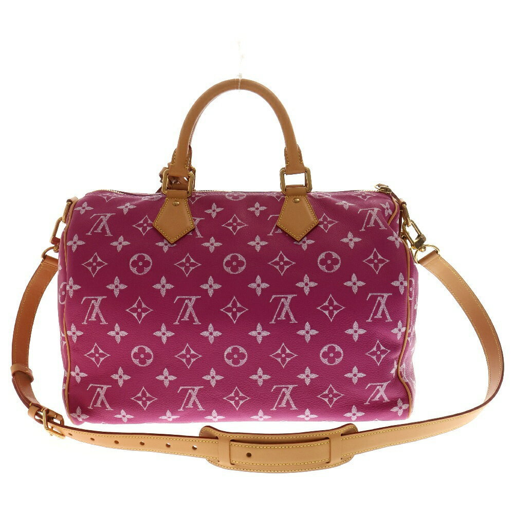 Louis Vuitton Bag Purple Shoulder Tote Monogram Bandouliere Pink Speedy